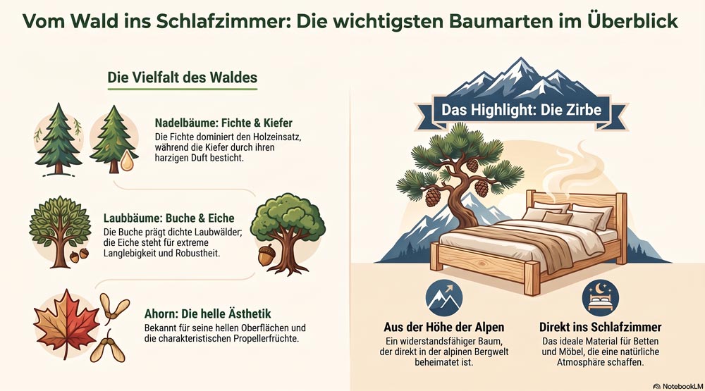 Grafik zum Thema Top-5 Baumarten