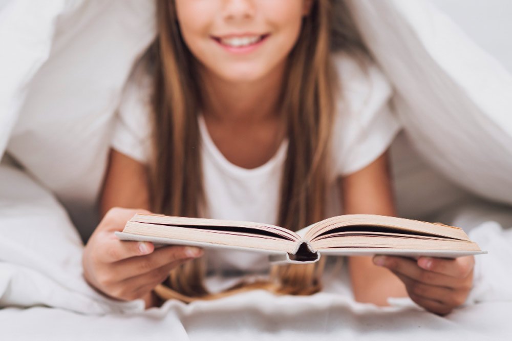 Lesen unter der Bettdecke