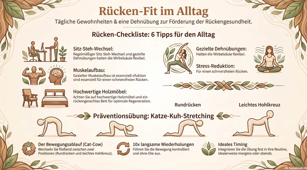 Grafik zum Thema Rücken fit