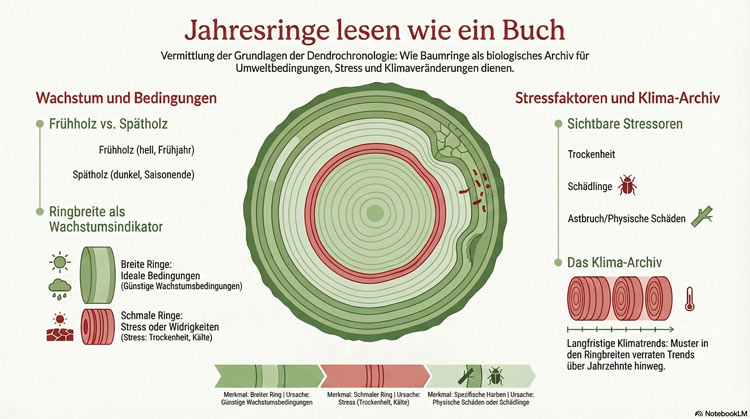 Grafik zum Thema Jahresringe